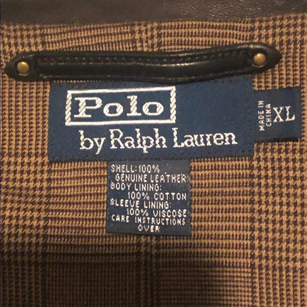 Polo leather jacket